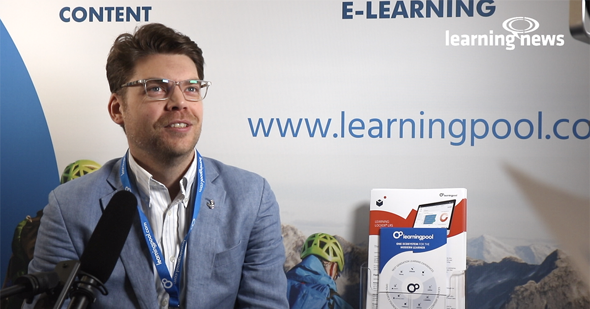Ben Betts, Chief Product Officer, Learning Pool, in discussion with Learning News at Learning Technologies 2020